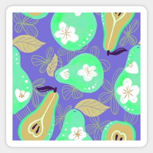 Pear florals Sticker